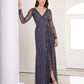 ADRIANNA PAPELL PLATINUM BRIDESMAID DRESSES: ADRIANNA PAPELL 40454