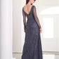 ADRIANNA PAPELL PLATINUM BRIDESMAID DRESSES: ADRIANNA PAPELL 40454