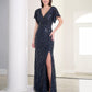 ADRIANNA PAPELL PLATINUM BRIDESMAID DRESSES: ADRIANNA PAPELL 40455
