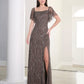 ADRIANNA PAPELL PLATINUM BRIDESMAID DRESSES: ADRIANNA PAPELL 40457