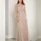 ADRIANNA PAPELL PLATINUM BRIDESMAID DRESSES: ADRIANNA PAPELL 40462