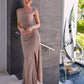 ADRIANNA PAPELL PLATINUM BRIDESMAID DRESSES: ADRIANNA PAPELL 40470