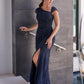ADRIANNA PAPELL PLATINUM BRIDESMAID DRESSES: ADRIANNA PAPELL 40470