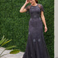ADRIANNA PAPELL PLATINUM BRIDESMAID DRESSES: ADRIANNA PAPELL 40472