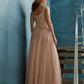 ADRIANNA PAPELL PLATINUM BRIDESMAID DRESSES: ADRIANNA PAPELL 40475