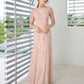 ADRIANNA PAPELL PLATINUM BRIDESMAID DRESSES: ADRIANNA PAPELL 40477