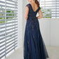 ADRIANNA PAPELL PLATINUM BRIDESMAID DRESSES: ADRIANNA PAPELL 40477