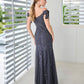 ADRIANNA PAPELL PLATINUM BRIDESMAID DRESSES: ADRIANNA PAPELL 40482