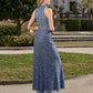 ADRIANNA PAPELL PLATINUM BRIDESMAID DRESSES: ADRIANNA PAPELL 40485