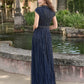 ADRIANNA PAPELL PLATINUM BRIDESMAID DRESSES: ADRIANNA PAPELL 40487