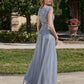 ADRIANNA PAPELL PLATINUM BRIDESMAID DRESSES: ADRIANNA PAPELL 40489