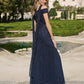 ADRIANNA PAPELL PLATINUM BRIDESMAID DRESSES: ADRIANNA PAPELL 40490