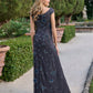 ADRIANNA PAPELL PLATINUM BRIDESMAID DRESSES: ADRIANNA PAPELL 40494