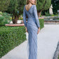 ADRIANNA PAPELL PLATINUM BRIDESMAID DRESSES: ADRIANNA PAPELL 40495