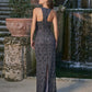 ADRIANNA PAPELL PLATINUM BRIDESMAID DRESSES: ADRIANNA PAPELL 40496