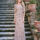 ADRIANNA PAPELL PLATINUM BRIDESMAID DRESSES: ADRIANNA PAPELL 40497