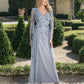 ADRIANNA PAPELL PLATINUM BRIDESMAID DRESSES: ADRIANNA PAPELL 40502