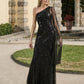 ADRIANNA PAPELL PLATINUM BRIDESMAID DRESSES: ADRIANNA PAPELL 40503