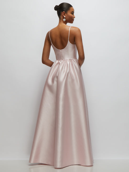 blush pink tulle bridesmaid dress Blush Pink Pleating Tulle Mismatched Mermaid Bridesmaid Dresses. AB120   AlineBridal