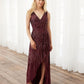 ADRIANNA PAPELL PLATINUM BRIDESMAID DRESSES: ADRIANNA PAPELL 40391