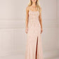 ADRIANNA PAPELL PLATINUM BRIDESMAID DRESSES: ADRIANNA PAPELL 40439 D