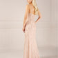ADRIANNA PAPELL PLATINUM BRIDESMAID DRESSES: ADRIANNA PAPELL 40439 D